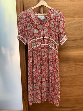 ba&sh Floral Midi Dress SZ XS